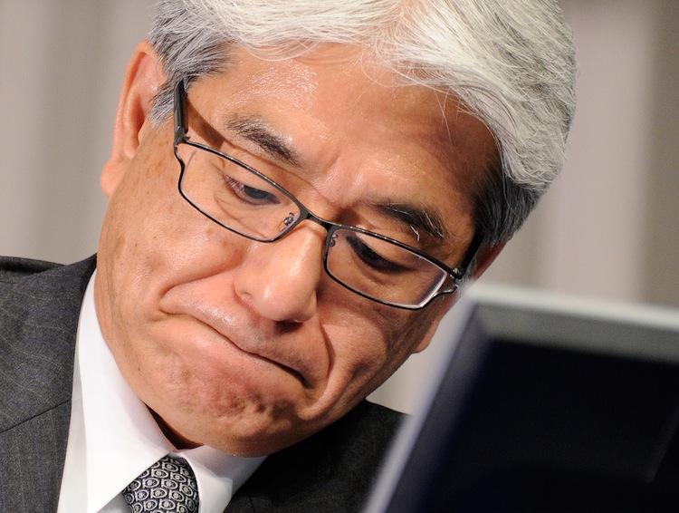 CFO of Japan's Sony Masaru Kato listens to questions during a press conference in Tokyo on May 23. Sony said it expected to swing to a 3.2 billion USD net loss for the fiscal year ended March, after delaying its corporate results to gauge damage from the March 11 earthquake and tsunami. (Toru Yamanaka/Getty Images ) CFO of Japan's Sony Masaru Kato listens to questions during a press conference in Tokyo on May 23. Sony said it expected to swing to a 3.2 billion USD net loss for the fiscal year ended March, after delaying its corporate results to gauge damage from the March 11 earthquake and tsunami. (Toru Yamanaka/Getty Images )