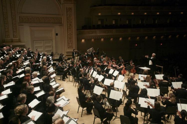 THE CONDUCTOR: Artistic Director for Distinguished Concerts International New York (DCINY), Jonathan Griffith conducted Welsh composer Karl Jenkins Gloria and Stabat Mater at a concert in commemoration of Dr. Martin Luther King Jr. on Jan. (DCINY Production/Jennifer Taylor Photography) THE CONDUCTOR: Artistic Director for Distinguished Concerts International New York (DCINY), Jonathan Griffith conducted Welsh composer Karl Jenkins Gloria and Stabat Mater at a concert in commemoration of Dr. Martin Luther King Jr. on Jan. (DCINY Production/Jennifer Taylor Photography)