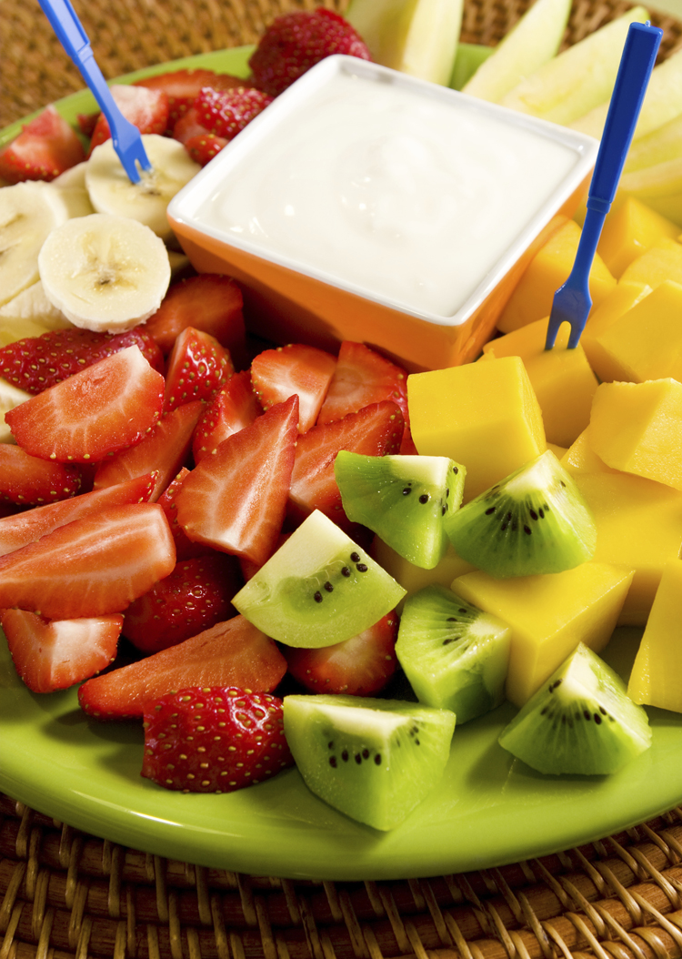 Fruit Salad with Dip Epoch Times Photo