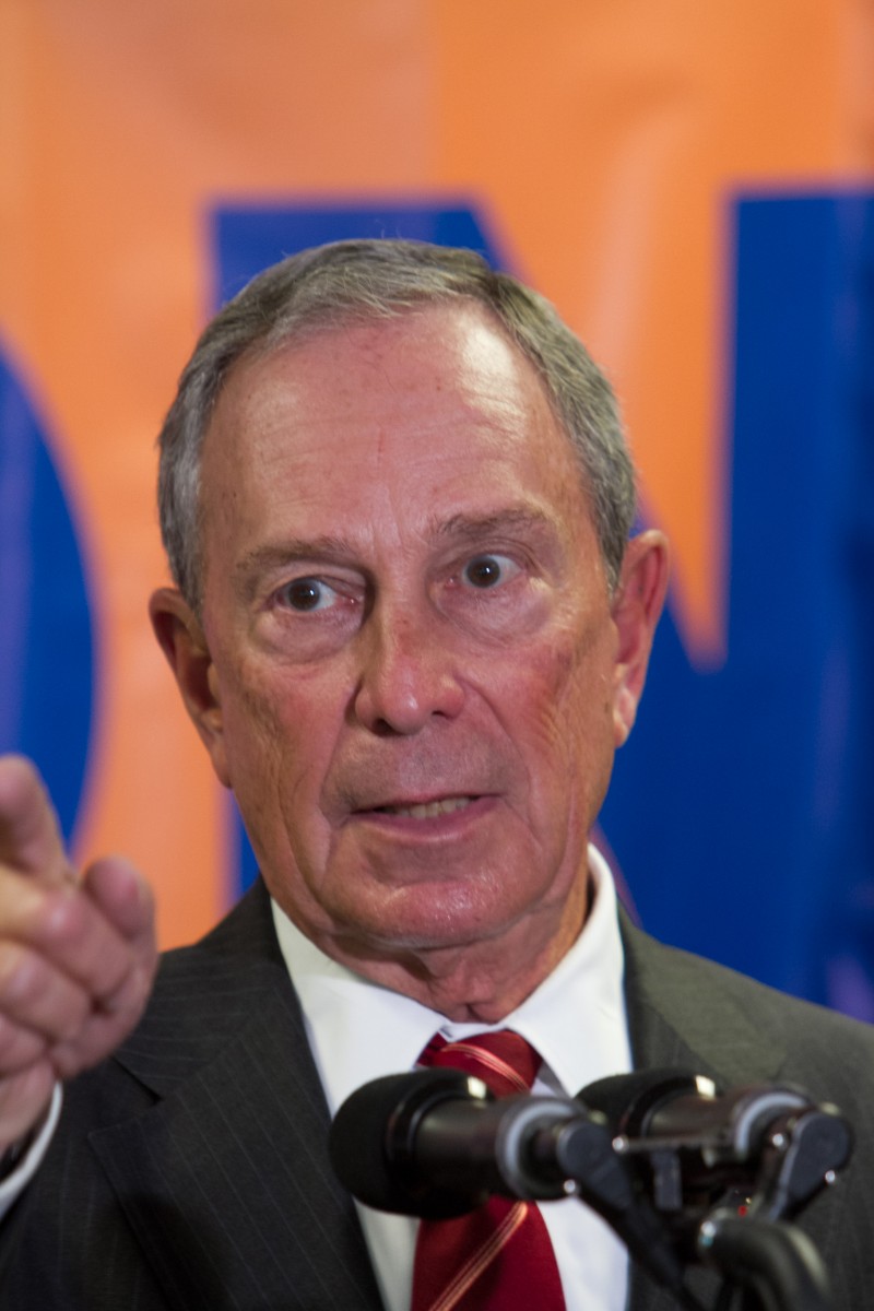 Bloomberg Bronx NeON Mayor Michael Bloomberg speaks at a press conference in New York City on Aug. 28. (Benjamin Chasteen/The Epoch Times)