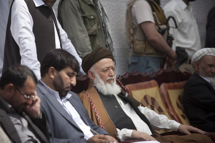 Head of the Afghanistan Peace Council and former Afghan President Burhanuddin Rabbani, attends a ceremony with local officials on August 26, 2011 in Badakhshan, Afghanistan. (Majid Saeedi/Getty Images) Head of the Afghanistan Peace Council and former Afghan President Burhanuddin Rabbani, attends a ceremony with local officials on August 26, 2011 in Badakhshan, Afghanistan. (Majid Saeedi/Getty Images)