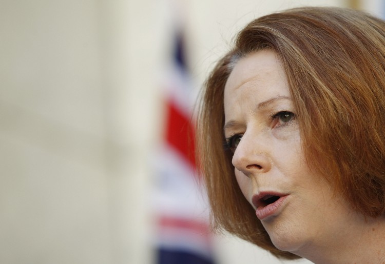 Australian Prime Minister Julia Gillard speaks at Parliament House on September 3, in Canberra, Australia. (Stefan Postles/Getty Images ) Australian Prime Minister Julia Gillard speaks at Parliament House on September 3, in Canberra, Australia. (Stefan Postles/Getty Images )