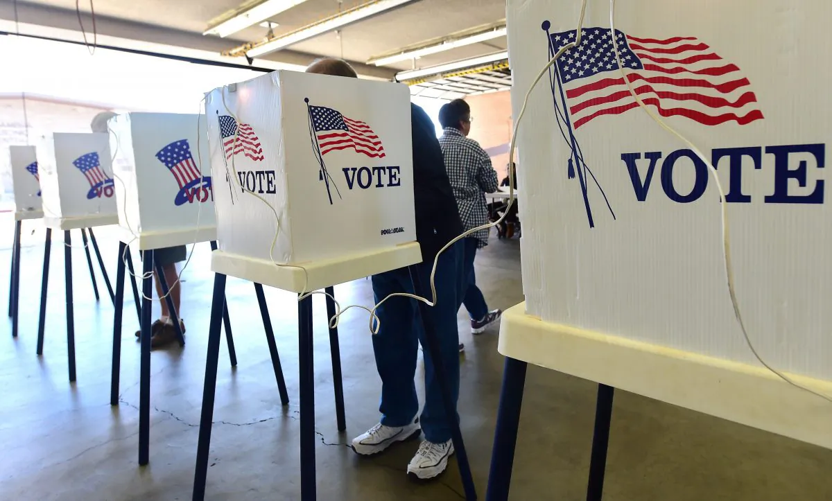 Voters cast their ballots at a polling station in Alhambra, Calif., on Nov. 4, 2014. (Frederic Brown/AFP/Getty Images)