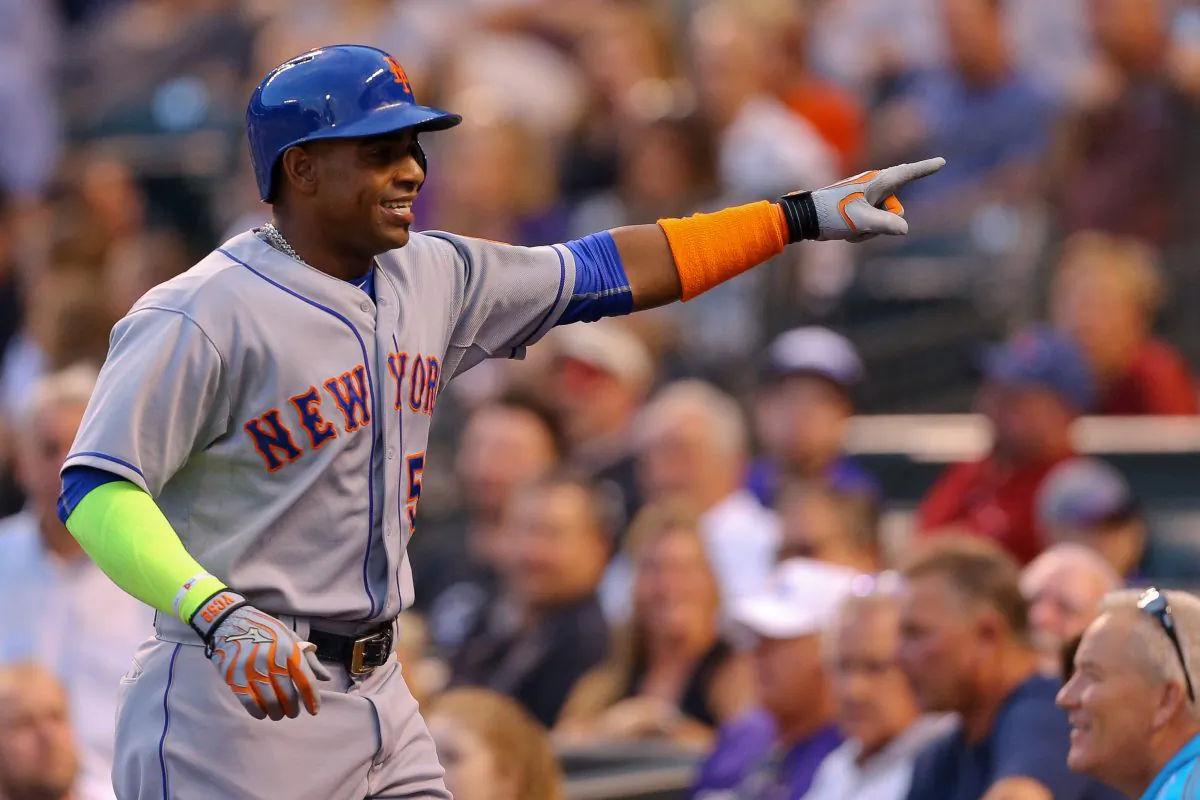 Yoenis Cespedes has 16 home runs in just 39 games with the Mets. (Justin Edmonds/Getty Images) 