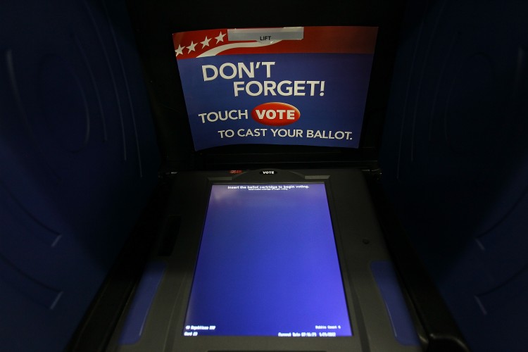 South Carolina Voters Head To Polls During State's Primary A South Carolina voting booth is shown at the Shandon Fire Station