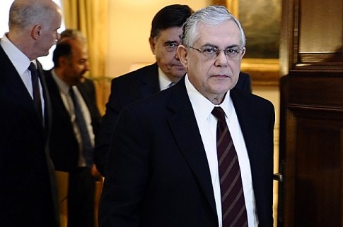 Greek Prime Minister Lucas Papademos (L) Epoch Times Photo