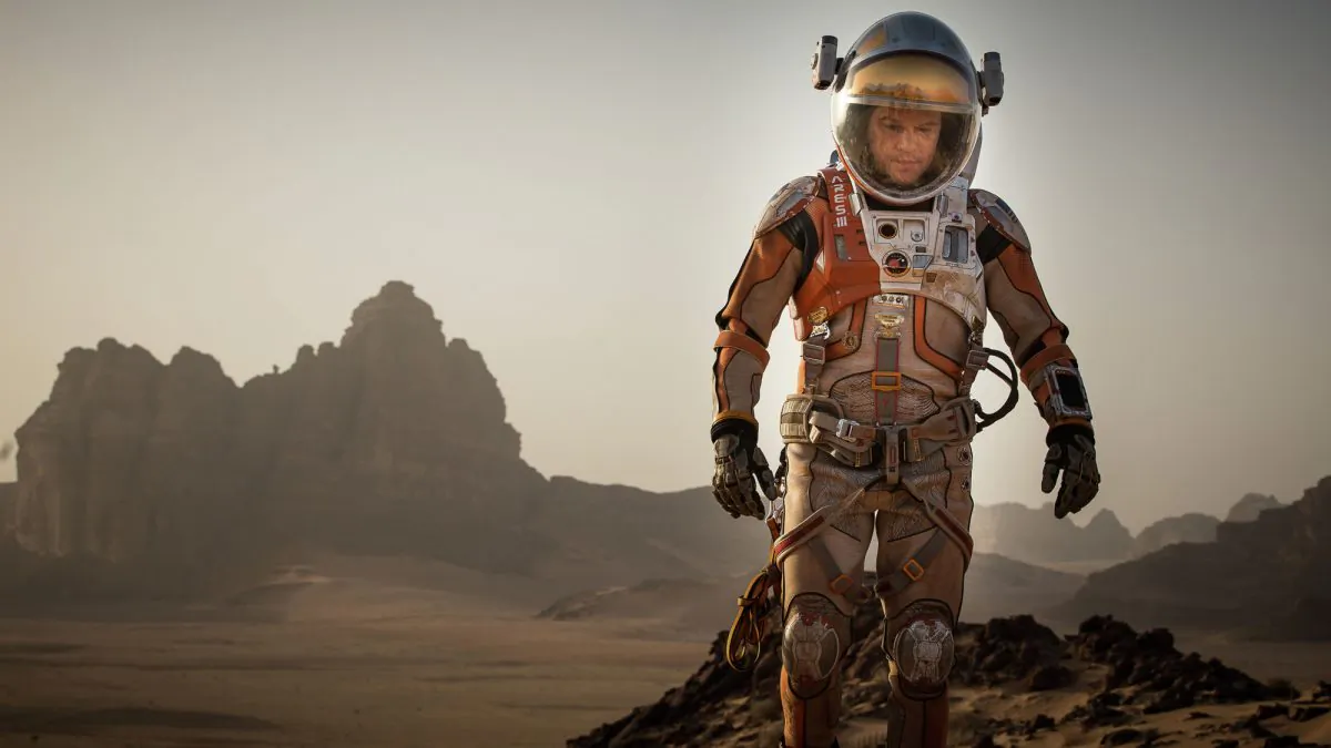 Matt Damon portrays an astronaut who faces seemingly insurmountable odds as he tries to find a way to subsist on Mars. (Twentieth Century Fox /Twentieth Century Fox Film Corporation)