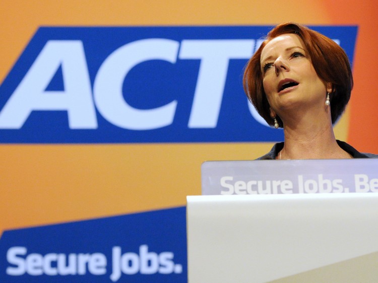 144523728 Australian Prime Minister Julia Gillard