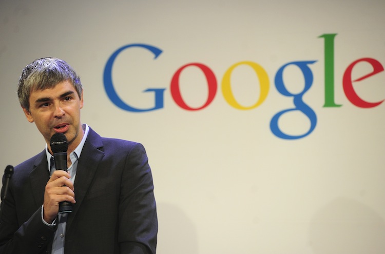 Google CEO Larry Page holds a press anno Epoch Times Photo