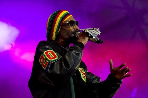 Rapper Snoop Dogg performs on stage Rapper Snoop Dogg was due to headline Bloc 2012