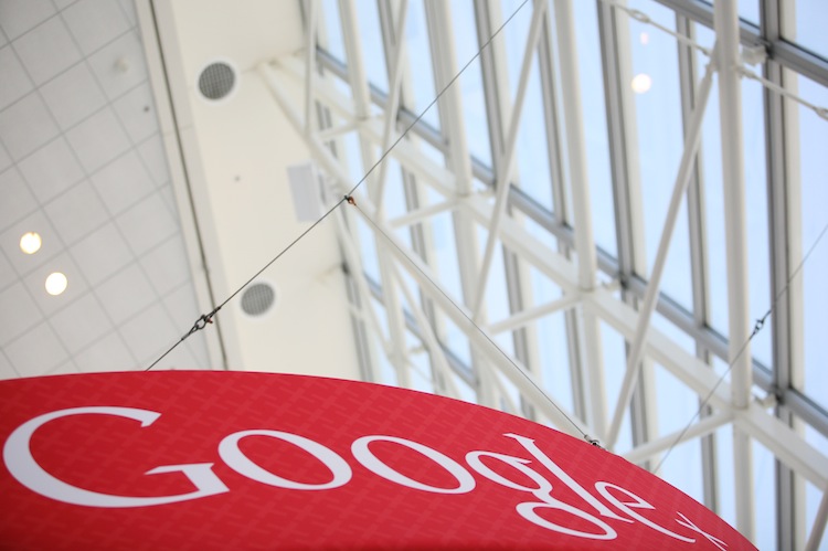 A Google+ logo is seen at Google's annua Epoch Times Photo