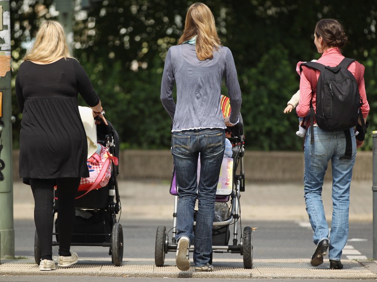 Women with young babies