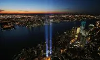 Beams of Light in Lower Manhattan Honor Sept. 11 Victims