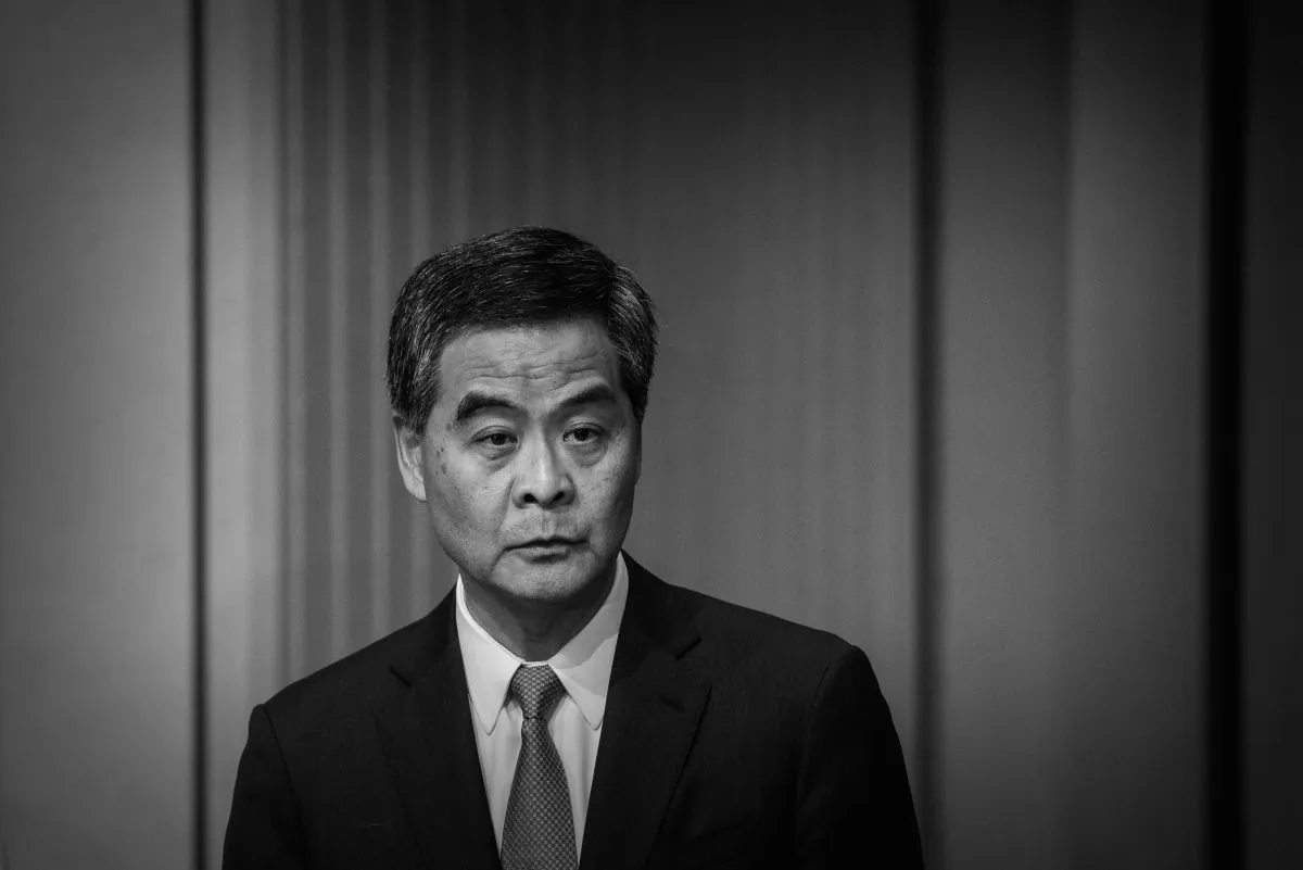 Hong Kong Chief Executive Leung Chun-ying addresses a press conference in Hong Kong on June 18, 2015. (Philippe Lopez/AFP/Getty Images)