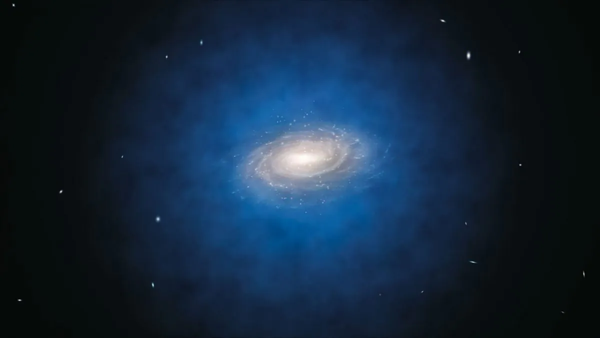 Dark matter is notoriously hard to detect, but a new experiment might finally shed light on this mysterious substance. (European Southern Observatory/CC BY 2.0)