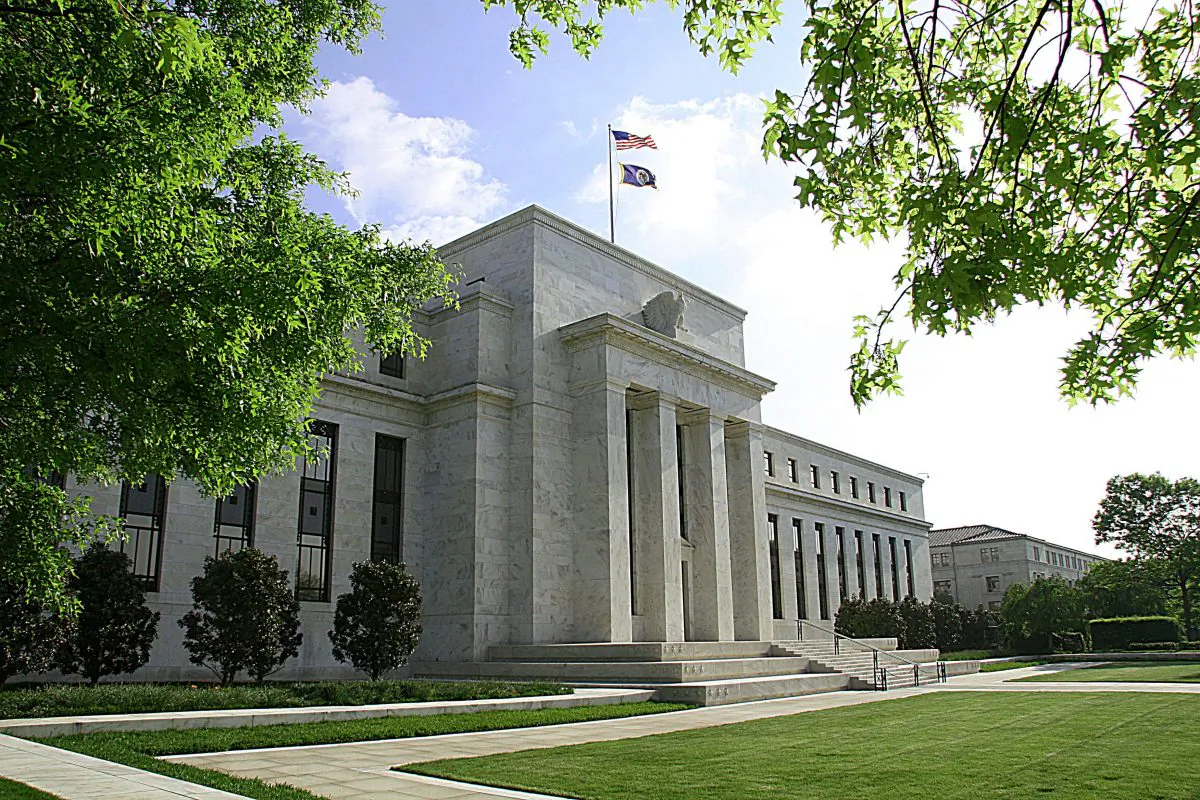 The U.S. Federal Reserve Building in Washington, D.C., on May 4, 2008. (Karen Bleier/AFP/Getty Images)