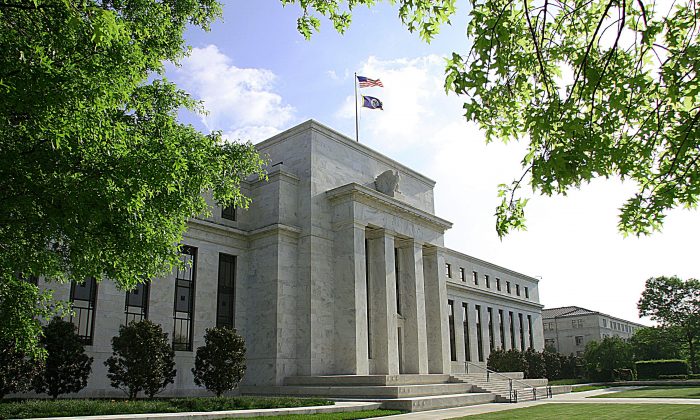 The U.S. Federal Reserve Building in Washington, D.C., on May 4, 2008. (Karen Bleier/AFP/Getty Images)