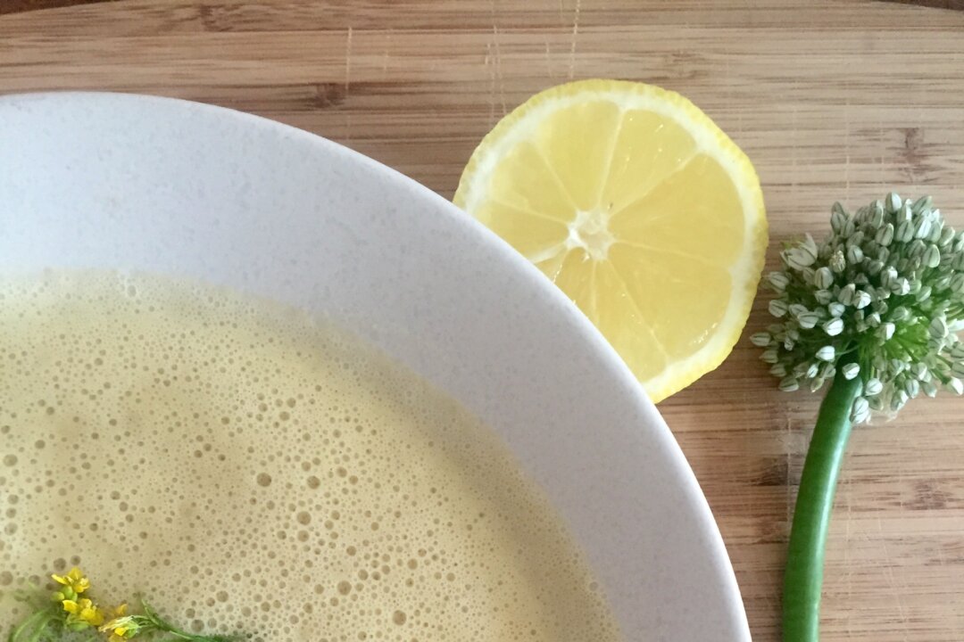 Cauliflower, Miso, and Chive Soup
