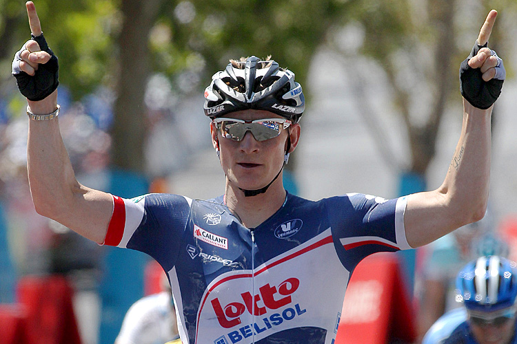 1WebGreipelUnder137515253 Andre Greipel, here winning a stage in the Tour Down Under, captured Stage Two of the 2012 Tour of Turkey Monday. (Morne de Klerk/Getty Images)