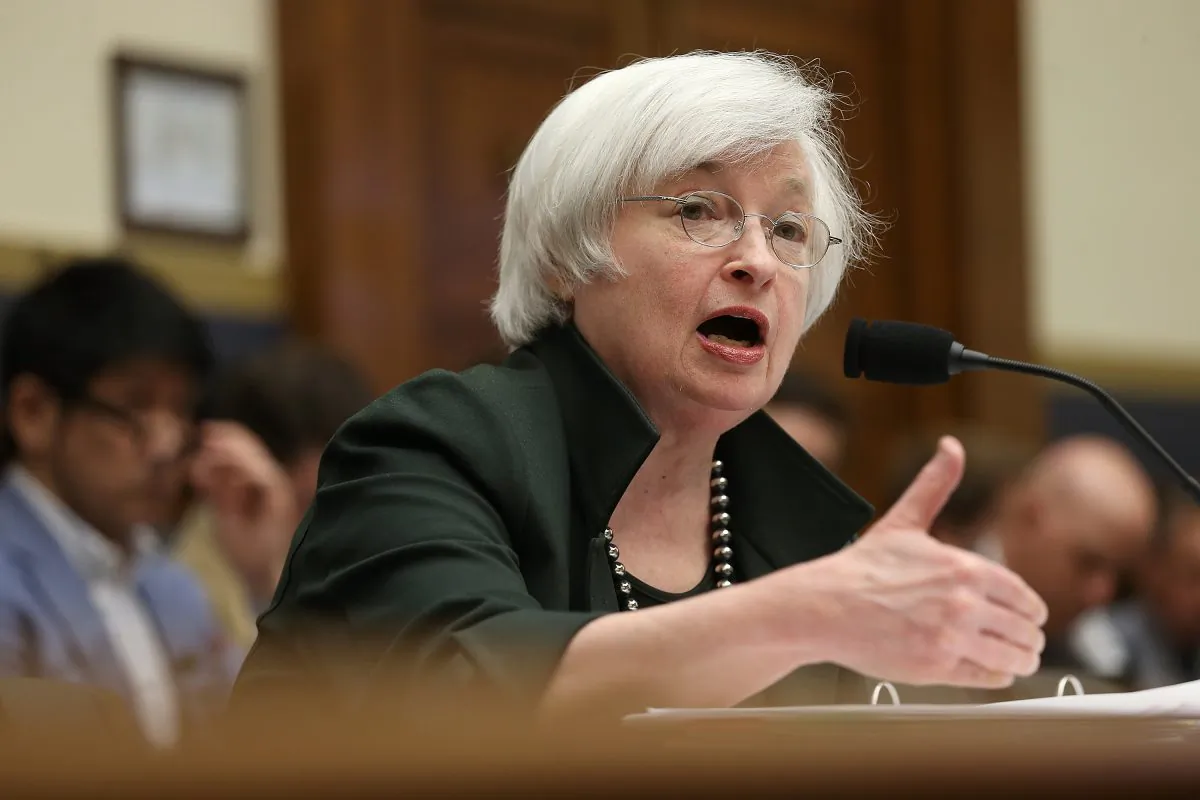 Federal Reserve Board Chairwoman Janet Yellen testifies before the House Financial Services Committee in Washington, D.C., on July 15, 2015. (Win McNamee/Getty Images)