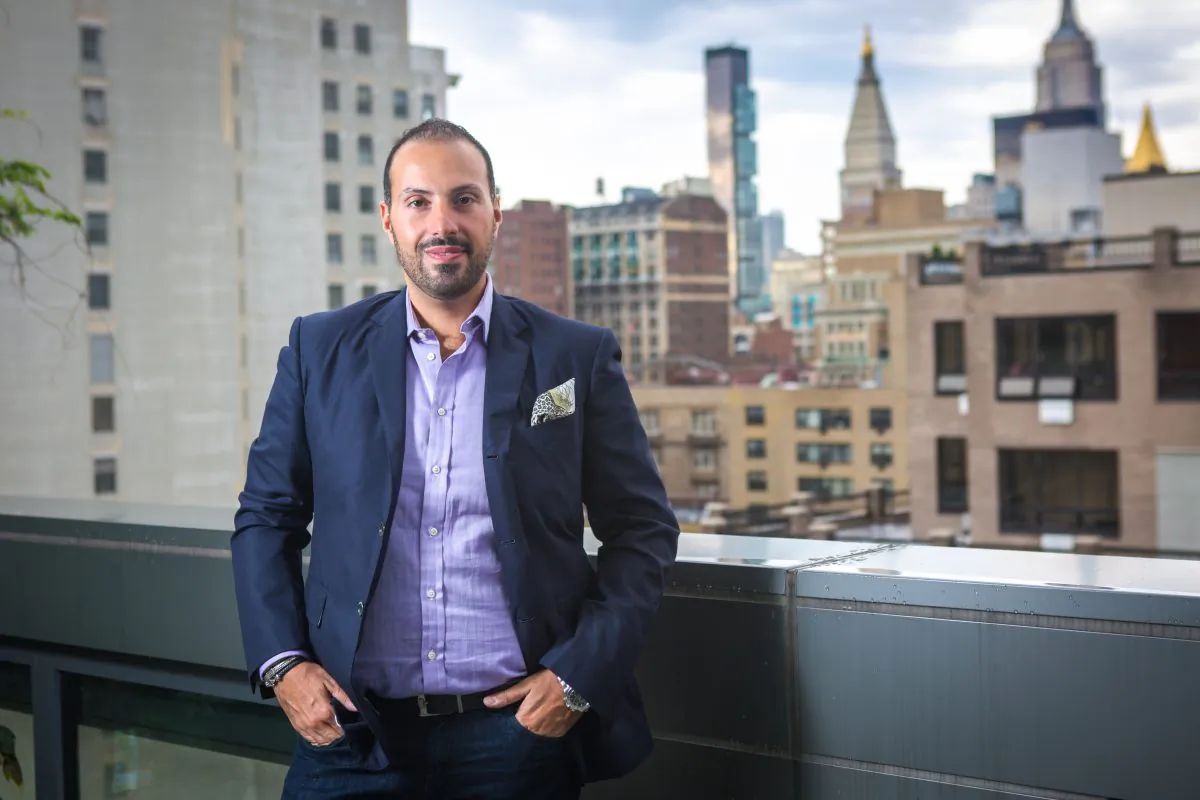 Jewelry designer Phillip Gabriel Maroof at his appartment in the East Village of Manhattan on Sept. 13, 2015. (Benjamin Chasteen/Epoch Times)