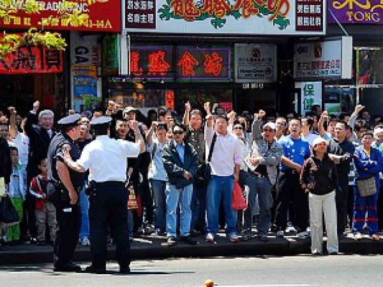 Hecklers opposite the Hecklers opposite the