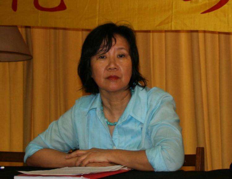 Plaintiff Liwei Fu at the press conference in Buenos Aires, praising the recent decision of Judge Octavio Aráoz de Lamadrid, who ruled that two leading members of the Chinese Communist Party are guilty of genocide against Falun Gong. (The Epoch Times )