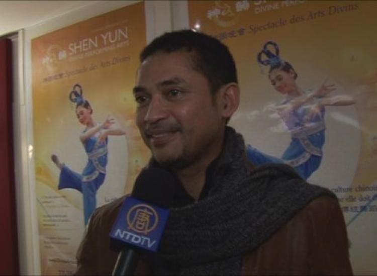 Mr. Touve Ratonvondrahety, pianist at the French Opera, attended the Shen Yun show at the Palais de Congres des Paris on Sunday. (The Epoch Times)