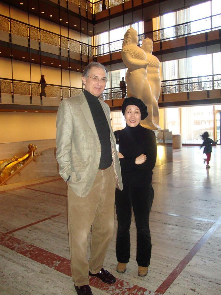 Joel and Myung Nagy enjoy the presentation of Shen Yun Performing Arts in New York. Mr. Nagy is an English professor from Connecticut. (Epoch Times Staff) Joel and Myung Nagy enjoy the presentation of Shen Yun Performing Arts in New York. Mr. Nagy is an English professor from Connecticut. (Epoch Times Staff)