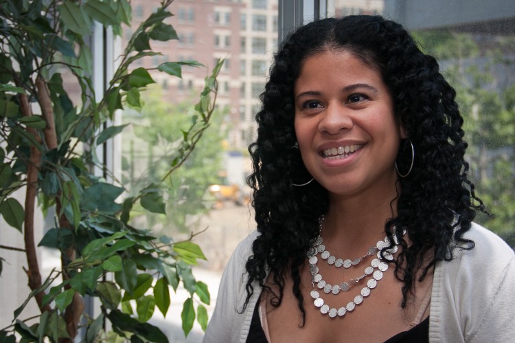 Beatriz Coronel, program director of Life is Precious, speaks with The Epoch Times in the Bronx