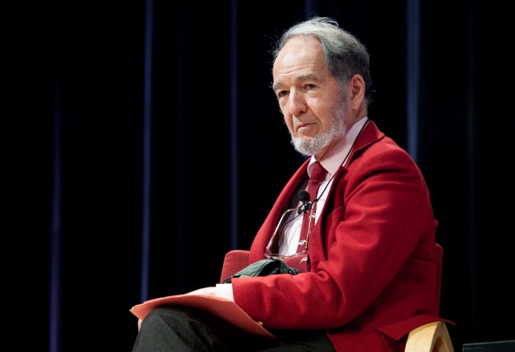 Jared Diamond talks about his latest book, The World Until Yesterday: What Can We Learn from Traditional Societies? in Manhattan on Jan. 7, 2013. (Samira Bouaou/The Epoch Times)