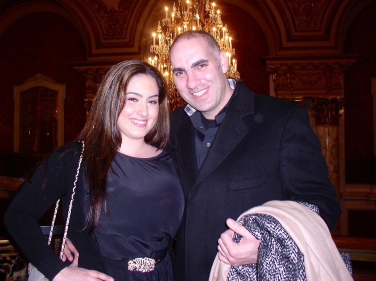 OLYMPUS DIGITAL CAMERA Panayiota Bakis and Amer Moheiddin at the Boston Opera House