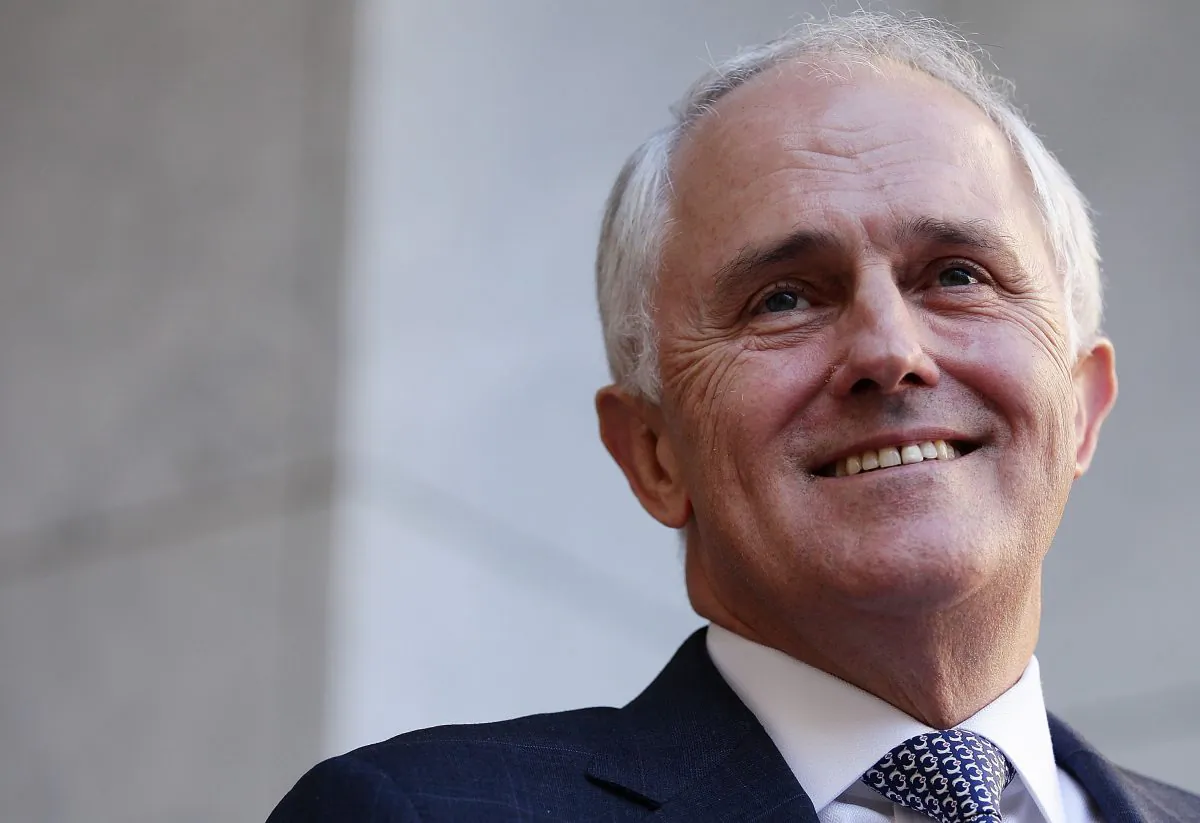 Prime Minister Malcolm Turnbull announces his Ministry during a press conference at Parliament House on Sept. 20, 2015 in Canberra, Australia. (Stefan Postles/Getty Images)