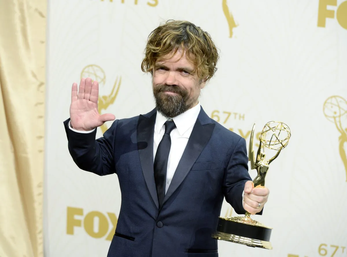 Actor Peter Dinklage, winner of Outstanding Supporting Actor in a Drama Series for 'Game of Thrones', poses in the press room at the 67th Annual Primetime Emmy Awards at Microsoft Theater on September 20, 2015 in Los Angeles, California. (Photo by Kevork Djansezian/Getty Images)