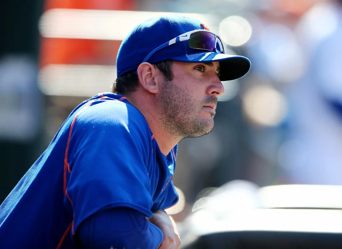 Matt Harvey has a 12–7 record with a 2.80 ERA in 27 starts for the New York Mets. (Elsa/Getty Images)