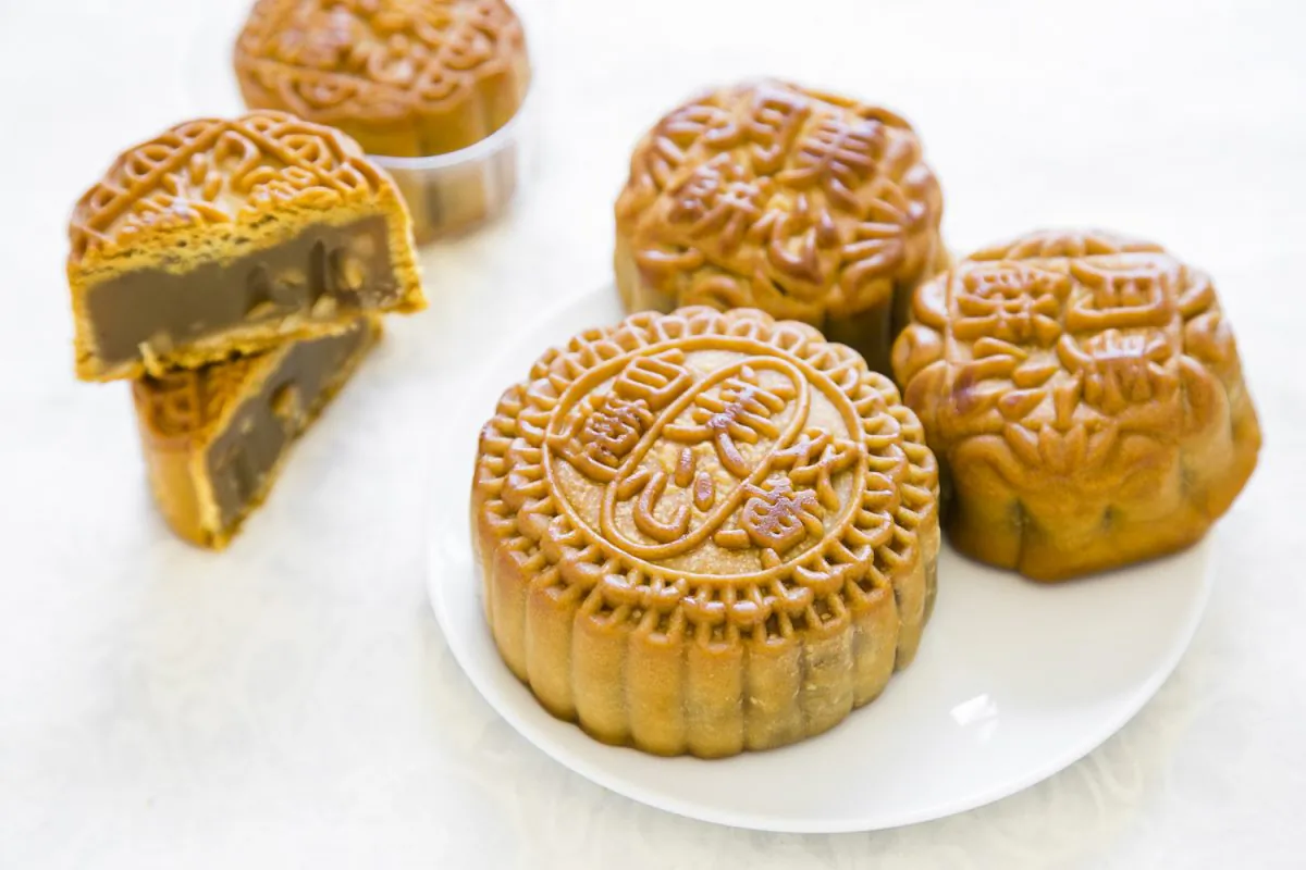 Mei Xin mooncakes. (Samira Bouaou/The Epoch Times)