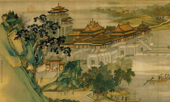 Panorama of “Along the River During Qingming Festival,” an 18th-century remake of the 12th-century original by Zhang Zeduan. (Wikimedia Commons)