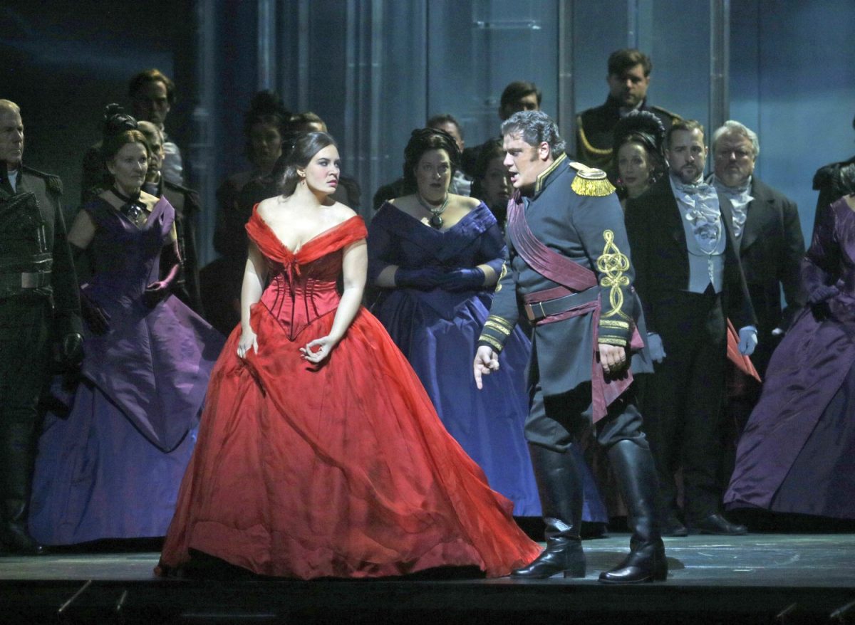 Sonya Yoncheva as Desdemona and Aleksandrs Antonenko in the title role of Verdi's "Otello". (Ken Howard/ Metropolitan Opera)