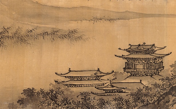 Detail of "Ten Thousand Miles of the Yangtze River," a Ming Dynasty painting (Public Domain)