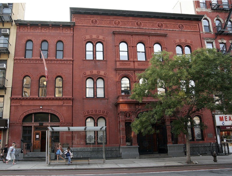 The Ottendorfer Library on the left and the Stuyvesant Polyclinic, the taller building to the right are on Second Avenue near 9th Street and were designed by William Schickel in 1883. (Tim McDevitt/The Epoch Times) The Ottendorfer Library on the left and the Stuyvesant Polyclinic, the taller building to the right are on Second Avenue near 9th Street and were designed by William Schickel in 1883. (Tim McDevitt/The Epoch Times)