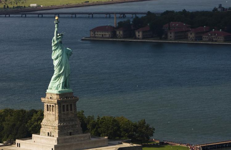 STATUE OF LIBERTY: A copper chunk designed to create the Statue of Liberty's nose in a 1980s restoration will be auctioned off in September. (The Epoch Times)
