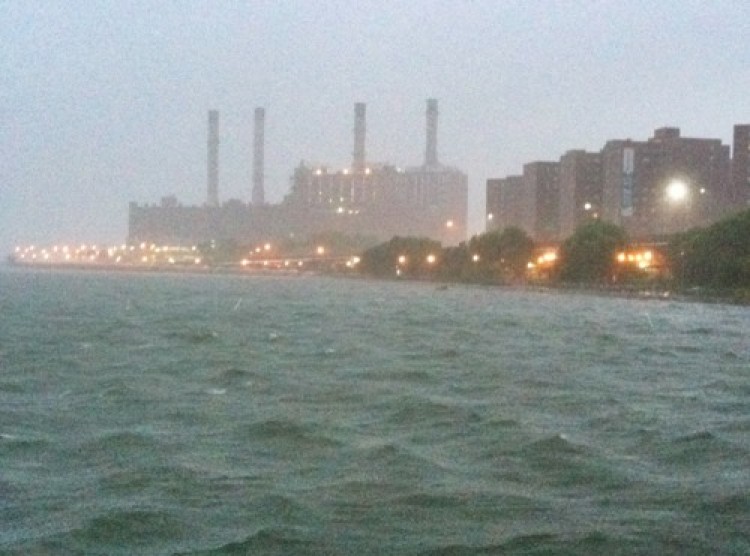 The west side of Manhattan at West 25th Street on Sunday morning. (Kristen Meriwhether/The Epoch Times)