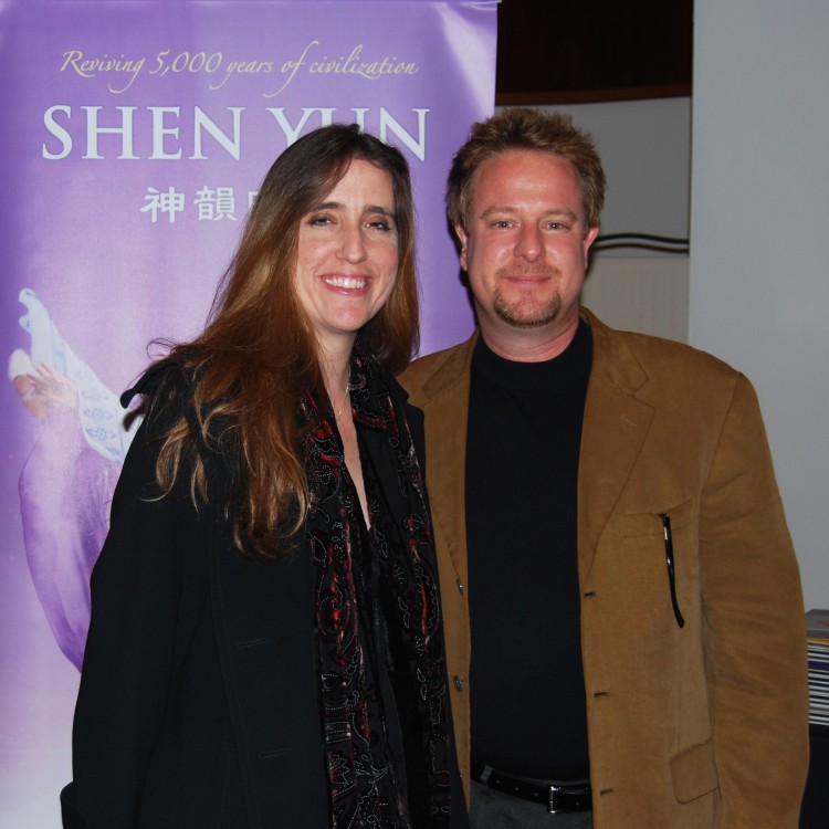 Ms. Mari Hodges and Mr. Nick Geist attended Shen Yun Performing Arts for the first time at the Jones Hall for Performing Arts in Houston on Dec. 30. (Catherine Yang/The Epoch Times)