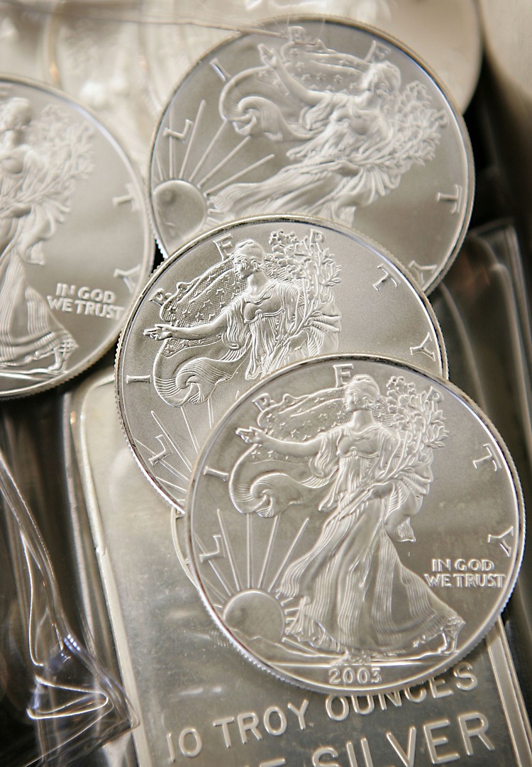 ON THE RADAR AGAIN: In the early morning on Aug. 22, silver prices hit an all-time high of $43.91 per ounce, having more than doubled since the end of 2010. (Scott Olson/Getty Images)