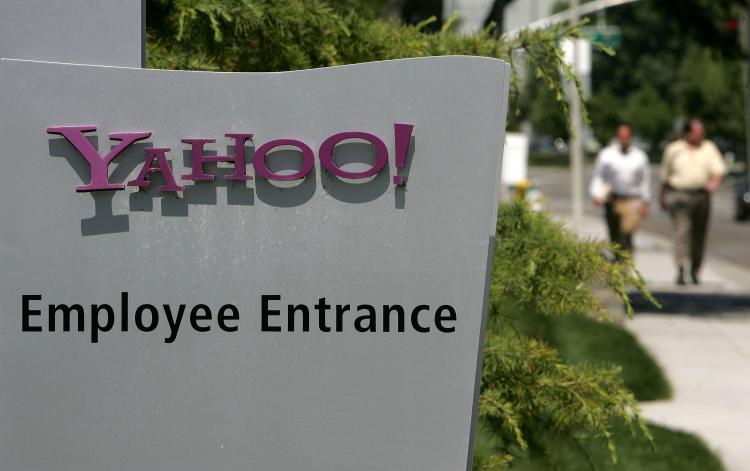 Yahoo Layoffs: the Yahoo emplyees' entrance is seen in front of the Yahoo! headquarters Sunnyvale, California. The company recently announced that it will cut 4 percent of its total employees. (Justin Sullivan/Getty Images) Yahoo Layoffs: the Yahoo emplyees' entrance is seen in front of the Yahoo! headquarters Sunnyvale, California. The company recently announced that it will cut 4 percent of its total employees. (Justin Sullivan/Getty Images)