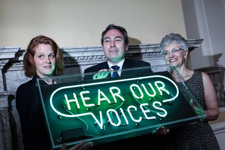 Michele Brandt, ICCL Director Mark Kelly and Senator Katherine Zappone pictured at the Hear Our Voices event on June 21st, 2012 in Christchurch, Dublin Michele Brandt, ICCL Director Mark Kelly and Senator Katherine Zappone pictured at the Hear Our Voices event on June 21st, 2012 in Christchurch, Dublin
