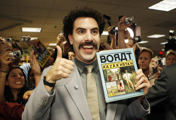"BORAT: Touristic Guidings to Minor Nation of U.S. and A. and Touristic Guidings to Glorious Nation of Kazakhstan" Epoch Times Photo