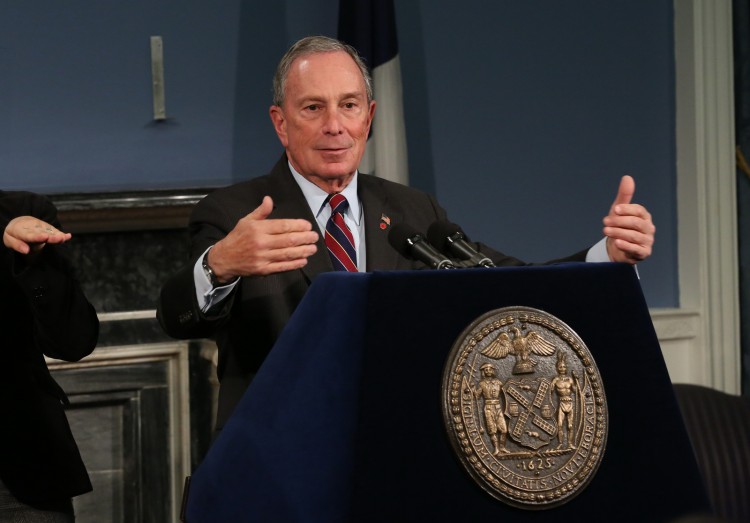 Mayor Bloomberg at a press conference, Nov. 7. (Spencer T Tucker) Mayor Bloomberg at a press conference, Nov. 7. (Spencer T Tucker)