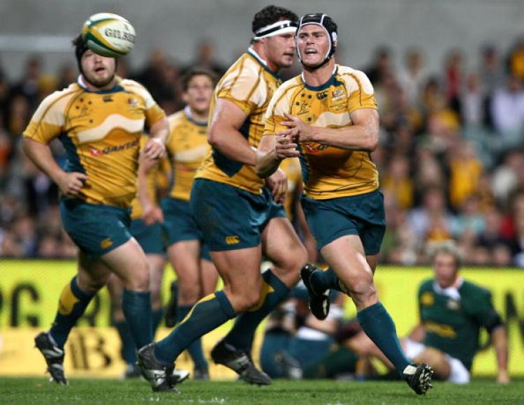 As good as any�the Wallabies� Berrick Barnes during Australia�s Tri Nation�s victory over South Africa�s Springboks in Perth last weekend. (Paul Kane/Getty Images) As good as any�the Wallabies� Berrick Barnes during Australia�s Tri Nation�s victory over South Africa�s Springboks in Perth last weekend. (Paul Kane/Getty Images)
