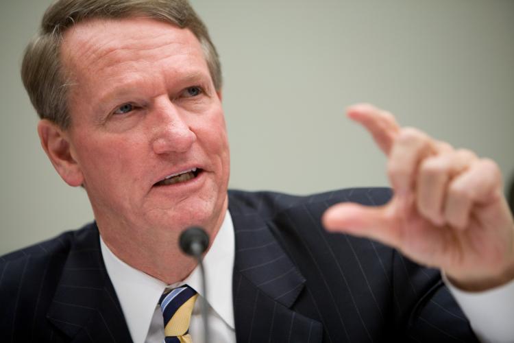 G. Richard Wagoner Jr., chairman and CEO of General Motors, testifies at a hearing on the U.S. auto industry on Capitol Hill on December 5, 2008 in Washington, DC. (Brendan Hoffman/Getty Images) G. Richard Wagoner Jr., chairman and CEO of General Motors, testifies at a hearing on the U.S. auto industry on Capitol Hill on December 5, 2008 in Washington, DC. (Brendan Hoffman/Getty Images)